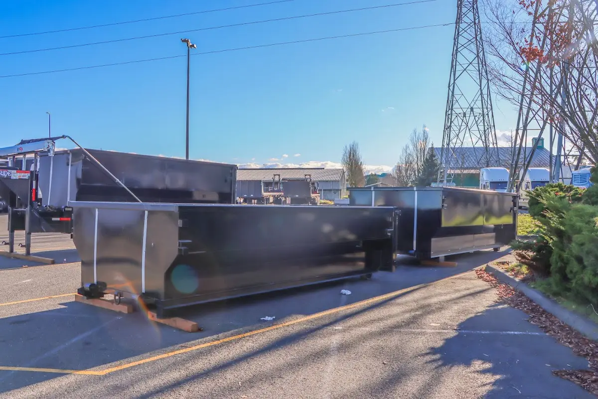 Roll-off dumpster ready for waste disposal at job site for Estate Cleanout Dumpster Rental in Moorefield